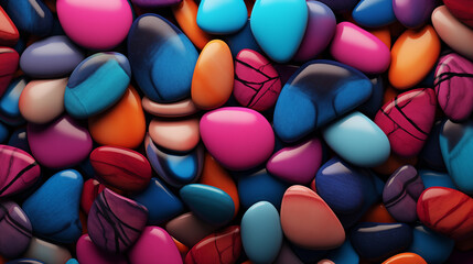 colorful stones abstract pattern