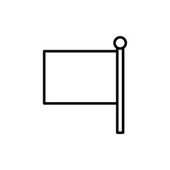 Obraz premium Flag outline icons, minimalist vector illustration ,simple transparent graphic element .Isolated on white background