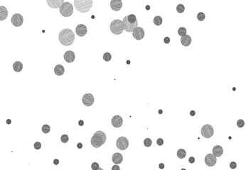 Light silver, gray vector template with circles.