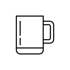 Drinking glass outline icons, minimalist vector illustration ,simple transparent graphic element .Isolated on white background