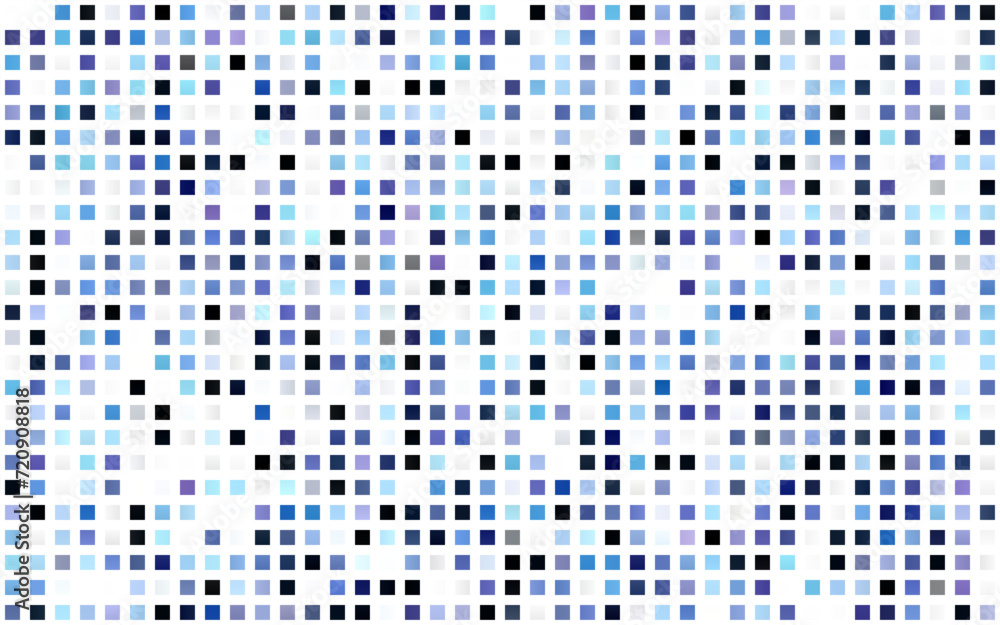 Poster light blue vector seamless backdrop with rectangles, squares. illustration with set of colorful rect