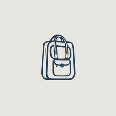 Bag Logo Design Eps Format Very Cool	
