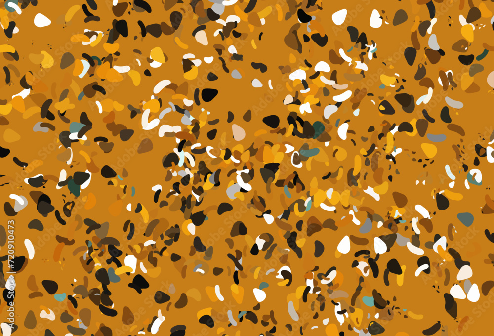Aufkleber light orange vector pattern with chaotic shapes.