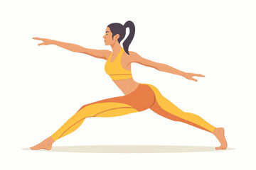 Fototapeta na wymiar Flexibility and Mobility: Incorporating stretching, yoga, or Pilates improves flexibility