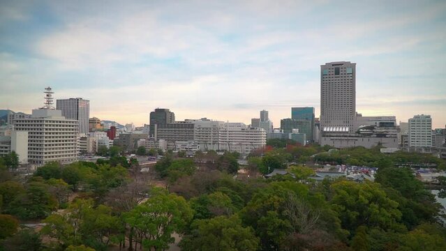 View of Hiroshima City from the Hiroshima Castle