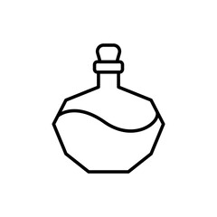 Potion outline icons, minimalist vector illustration ,simple transparent graphic element .Isolated on white background