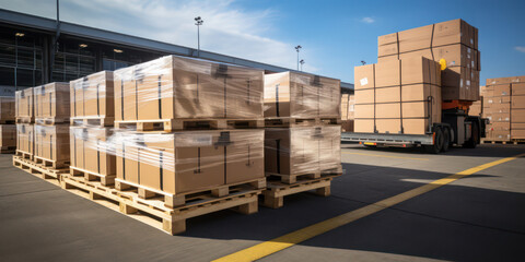 Efficient Cargo Distribution in Industrial Warehouse: Organized Shipping and Storage of Boxes