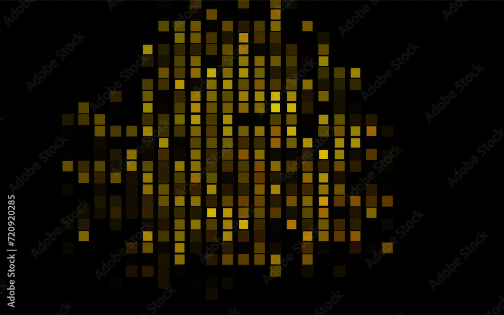 Poster dark orange vector layout with lines, rectangles. illustration with set of colorful rectangles. smar