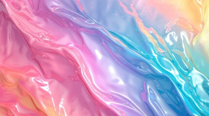 rainbow ombre pastel oil spill iridescent shiny texture pattern, background