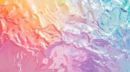 rainbow ombre pastel oil spill iridescent shiny texture pattern, background
