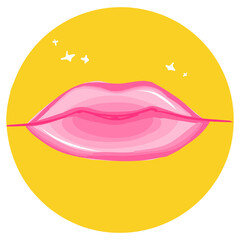 illustration of lips