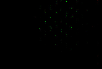 Dark Multicolor, Rainbow vector cover with polygonal style.