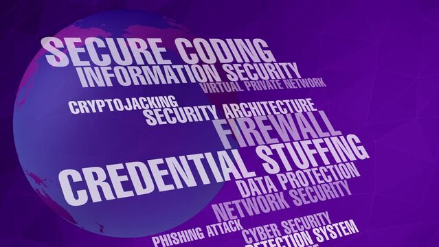 Security in cyberspace and world globe protecting against cybercrime and ensuring secure technology and digital protection