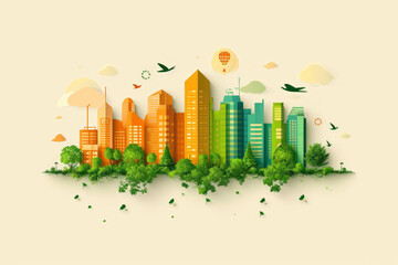 Fototapeta premium Environmental Stewardship: Implementing eco-friendly practices and sustainability initiatives