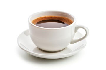a cup of coffe isolated on a white background