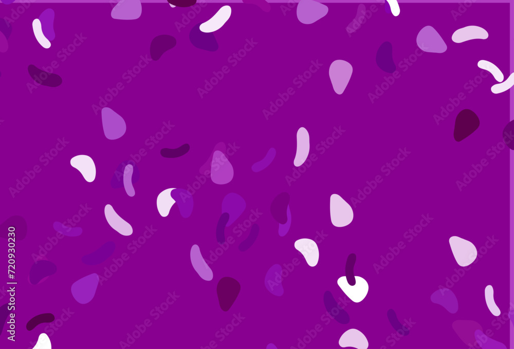 Poster light purple vector texture with random forms.