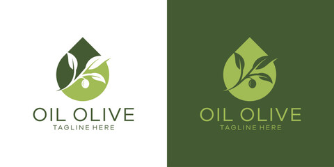 olive oil logo design, negative space logo, simple logo. - obrazy, fototapety, plakaty