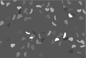 Light Silver, Gray vector pattern with chaotic shapes.