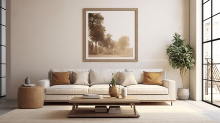 Fototapeta na wymiar Modern sophisticated living room interior design 