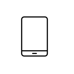 Smartphone outline icons, minimalist vector illustration ,simple transparent graphic element .Isolated on white background