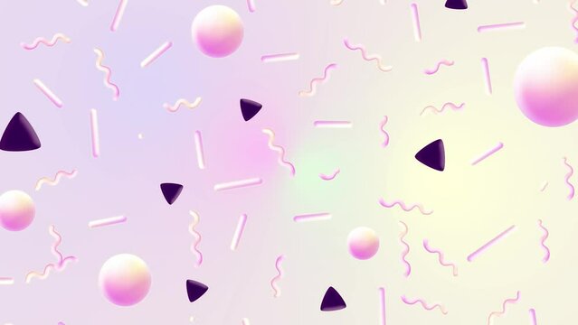 Bright Polygon Stylish Animated Background