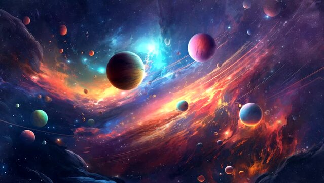 Celestial Globe: Exploring a Mystical Planet in the Vast Outer Space