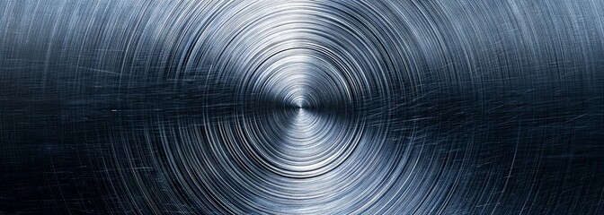 Radial metal texture. Steel background