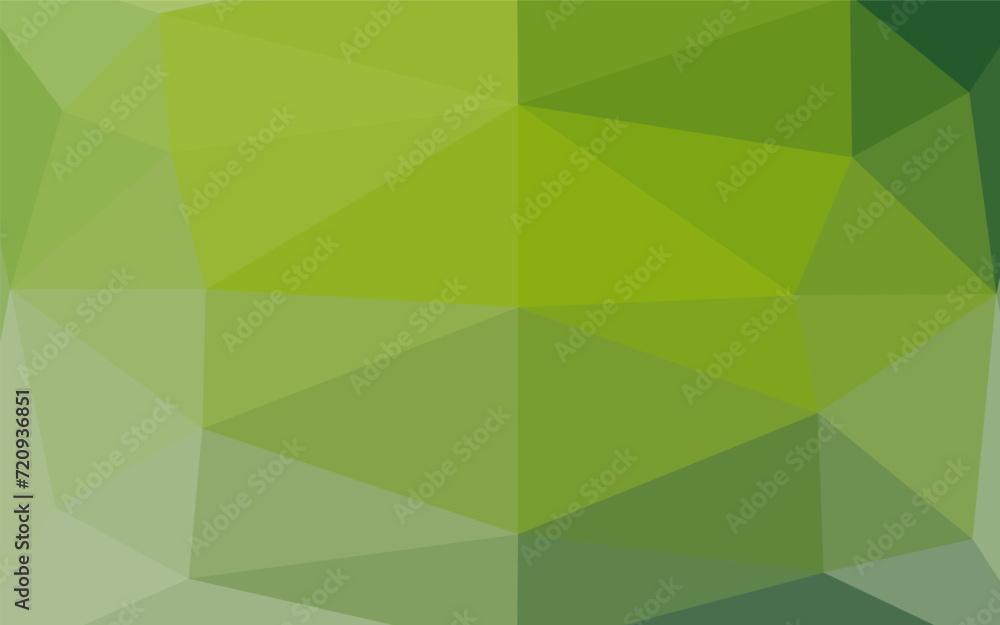 Poster light green vector triangle mosaic cover. triangular geometric sample with gradient. the best triang