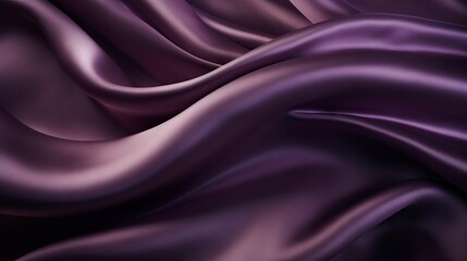Smooth elegant dark purple silk or satin texture can use as abstract background. Luxurious background design Generative AI