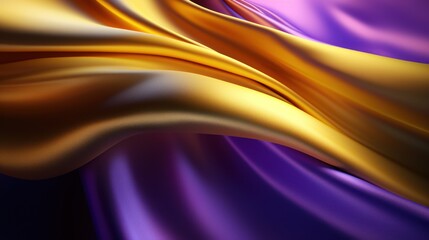 Abstract background of satin fabric. 3d rendering, 3d illustration. Generative AI