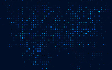 Dark Blue, Green vector template with circles. Modern abstract illustration with colorful water drops. Pattern for ads, booklets.