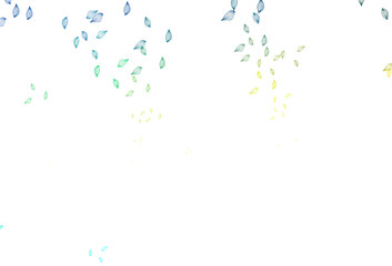 Light Blue, Yellow vector doodle pattern.