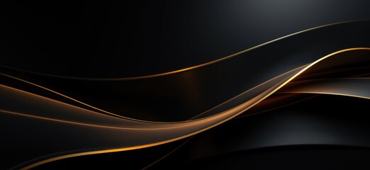 A photo capturing the intricate pattern of wavy lines on a black background, accented with a vibrant gold color.