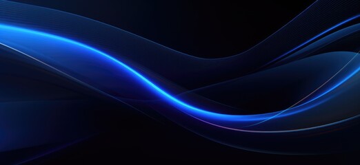 A photo showcasing a vibrant blue abstract background, featuring wavy lines that create a dynamic visual effect.