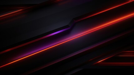 Abstract dark background with glowing lines. illustration. Eps 10. Generative AI