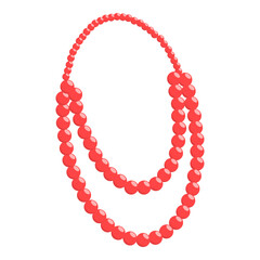 3D Isometric Flat Vector Set of Necklaces, Gemstones and Precious Accessorizes. Item 6