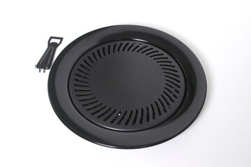 Korean BBQ grill pan isolated on a white background