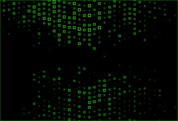 Dark Green vector pattern in square style.