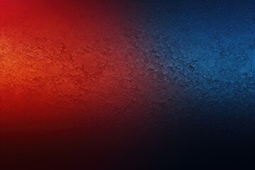 A photograph capturing a red, blue, and black background with a red light illuminating the scene.