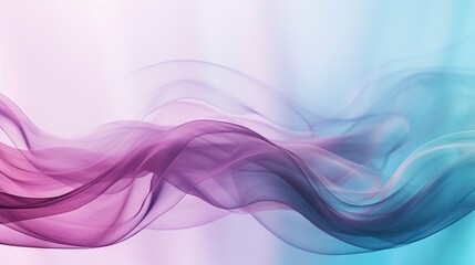 Abstract background with purple and blue wavy lines. design. Generative AI