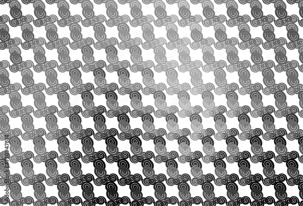 Poster light silver, gray vector pattern with bubble shapes.