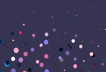 Light Blue, Red vector cover with spots.