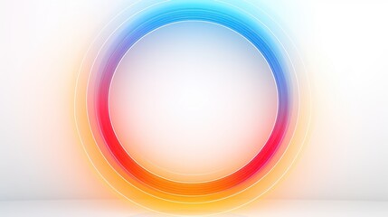 Colorful abstract background with ellipse. Illustration. Generative AI