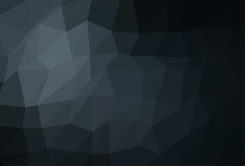 Dark BLUE vector abstract polygonal texture.