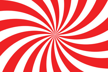 red and white spiral strips background Pro Vector