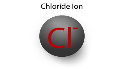 Fototapeta na wymiar Chloride Ion