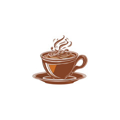  coffee shop logo template, coffee engraving logo