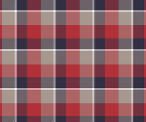 Plaid, orange, navy, gray seamless pattern for textiles, tailoring designs, pants, skirts or decorations. Vector illustration.