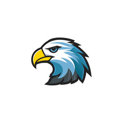 Eagle head logo vector illustration