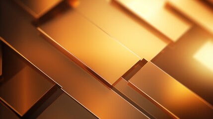 Abstract golden background. 3d rendering, 3d illustration. Generative AI